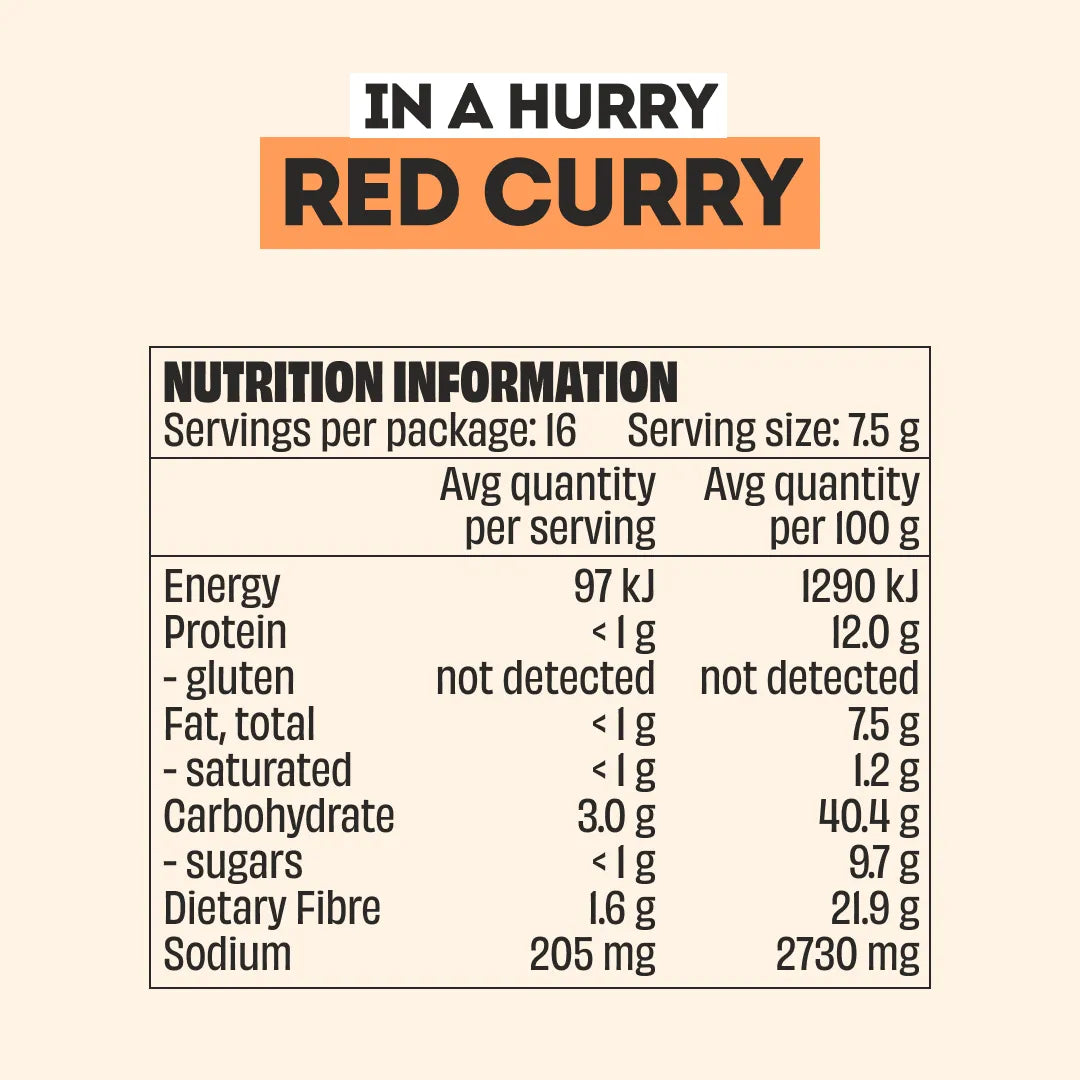 RED CURRY SEASONING - LARGE BOTTLE