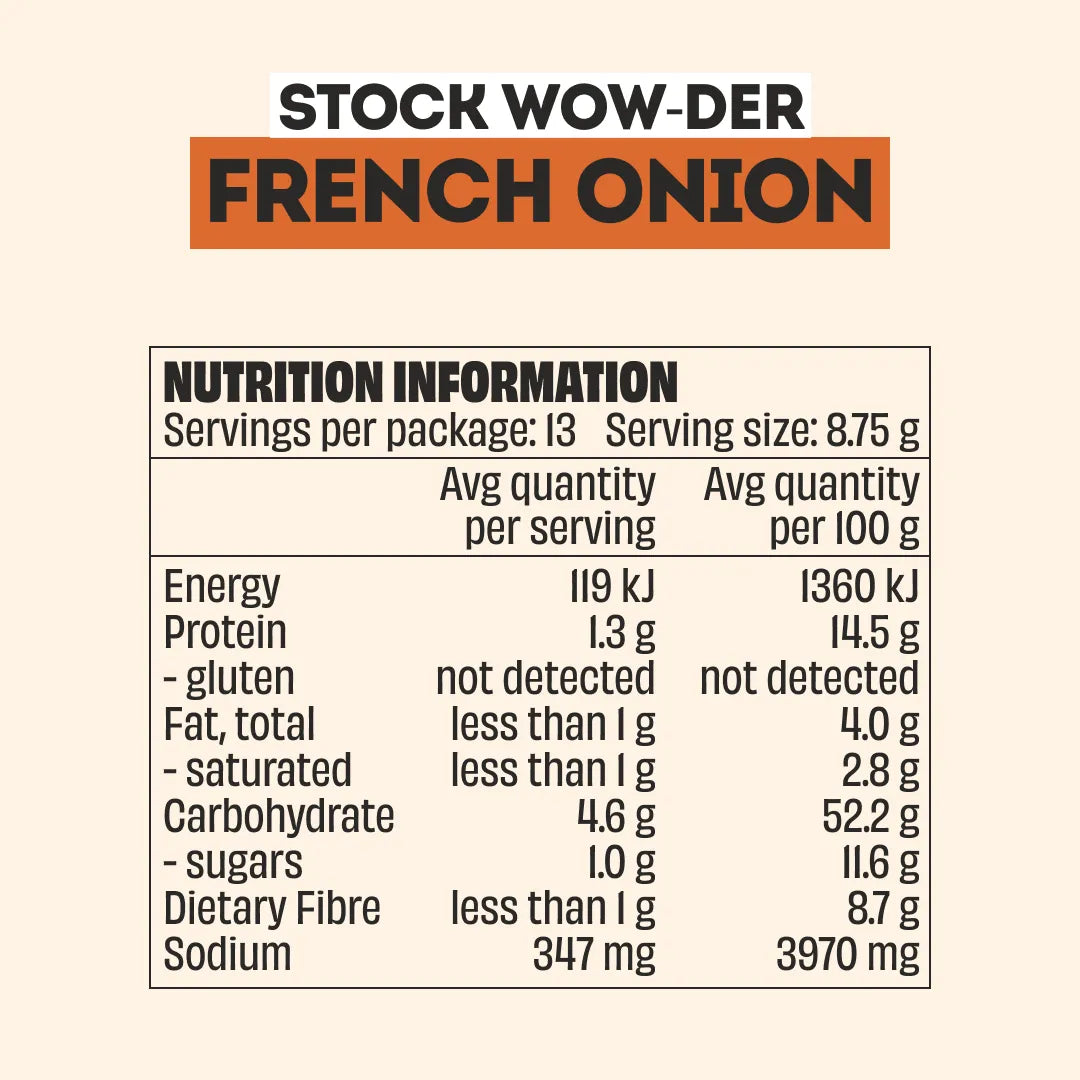 BEEF, CHICKEN & FRENCH ONION STOCK WOW-DER - 6 PACK