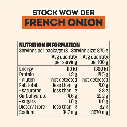 BEEF, CHICKEN & FRENCH ONION STOCK WOW-DER - 6 PACK