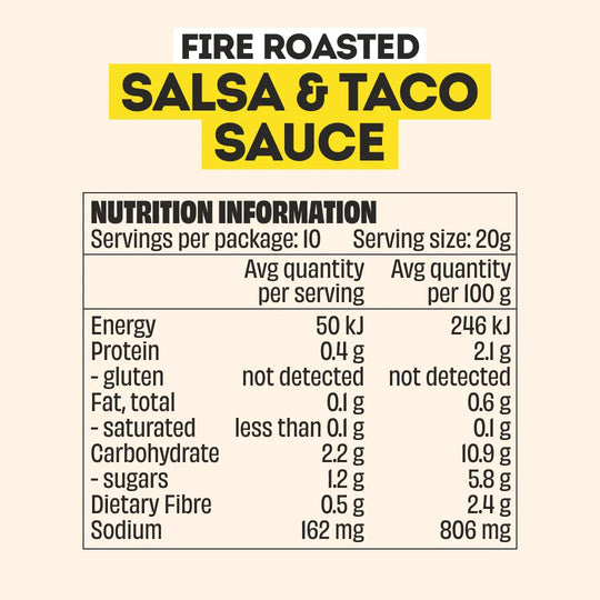 FIRE ROASTED SALSA & TACO SAUCE - 2 PACK