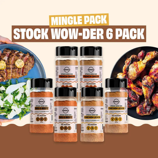 BEEF, CHICKEN & FRENCH ONION STOCK WOW-DER - 6 PACK