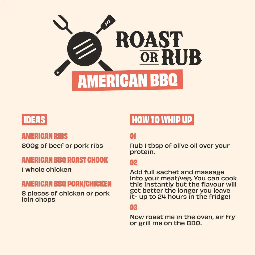 AMERICAN BBQ RUB - 3 PACK