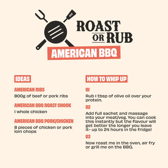 AMERICAN BBQ RUB - 3 PACK