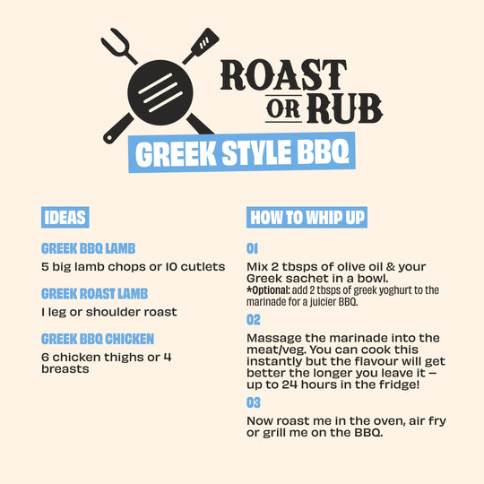 GREEK STYLE BBQ RUB - 3 PACK