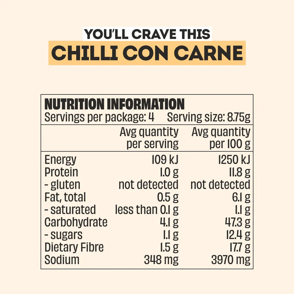 CHILLI CON CARNE RECIPE BASE - 3 PACK