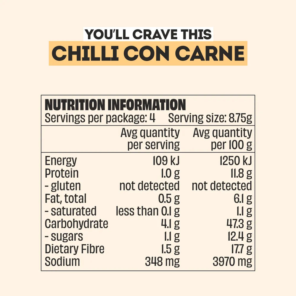 CHILLI CON CARNE RECIPE BASE - 3 PACK