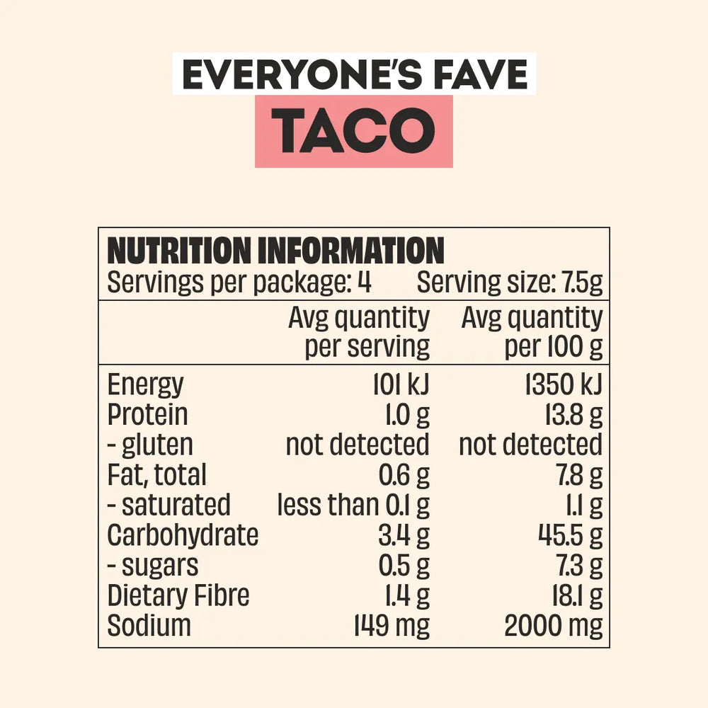 MELLOW TACO RECIPE BASE - 3 PACK