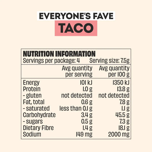 MELLOW TACO RECIPE BASE - 3 PACK