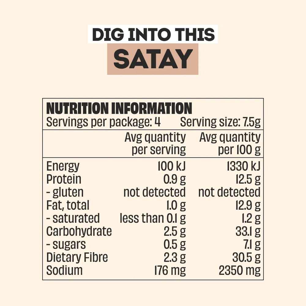 SATAY RECIPE BASE - 3 PACK