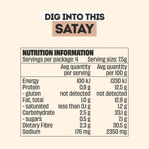 SATAY RECIPE BASE - 3 PACK
