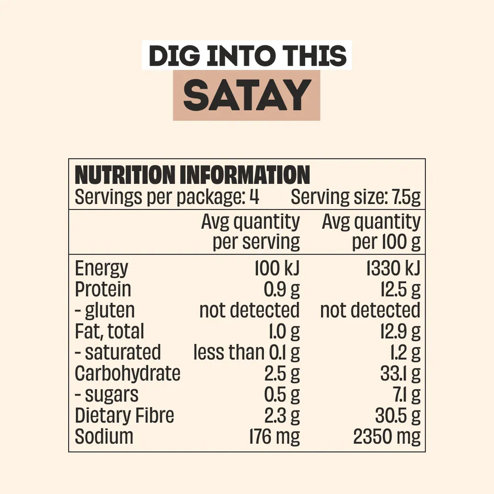 SATAY RECIPE BASE - 3 PACK