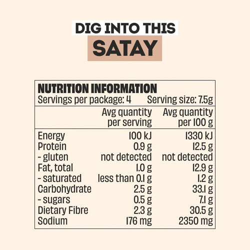 SATAY RECIPE BASE - 3 PACK