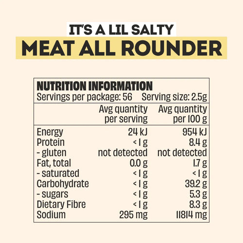 MEAT ALL ROUNDER SEASONED SALT - LARGE BOTTLE