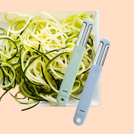 3 IN 1: GRATER, VEGETABLE PEELER & KNIFE